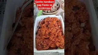 Handaan pag fiesta sa probinsya