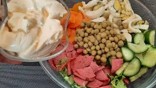 Салат. Salat. Oson,tez va kamharj.