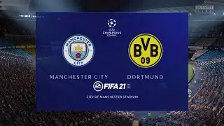FIFA 21 | PS5 | Uefa champions league | Manchester city vs Dortmund @ Etihad stadium | HD