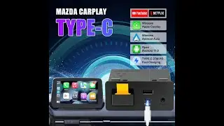 Type-C Mazda Wireless Carplay Android auto Retrofit Kit with Youtube/Netflix and Open Android 11.0