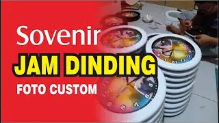 cara membuat sovenir jam dinding foto