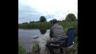 Фідерна рибалка, на невеликому озері. 🎣🎣🎣 Клев карася на опариша.🐟🐟🐟 Рибалка в Україні 2024.