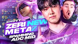 Chovy's ZERI MID is DESTROYING KOREA... *200CS at 17 MINUTES???*
