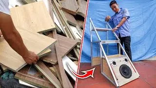 Recycle Trash into Smart Bluetooth Speaker Chair