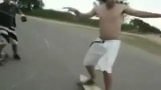 Double Skateboarding Fail