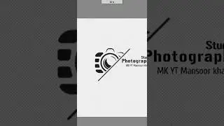Camera Photography transparent logo design. #camera #logo #photography #shorts