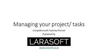 Introduction to Tasks by Planner