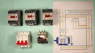 3phase Induction motor star delta connection