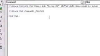 VB6 Sleep Function