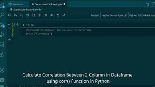 How To Find Correlation Between 2 Column in Dataframe Using Python
