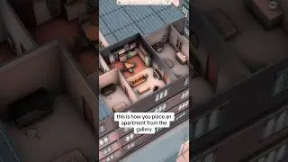 Placing an Apartment from the Gallery in The Sims 4 
