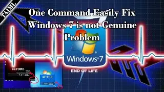 One Command Easily Fix Windows 7 is not Genuine Problem | Tamil | Crack Devil