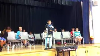Elvis Bernov on Spelling Bee contest