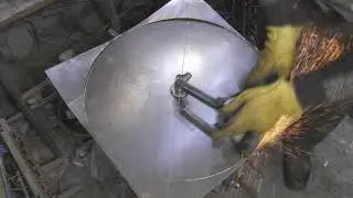 УШМ 125 Режем круги из металла.