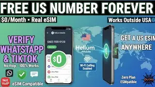 How To Get a FREE US Phone Number Forever (Real eSIM – No VoIP!)