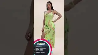 New | Ray Carvalho sexy dress Girlmerry try on haul |  multicolor printing V neck irregular stretch