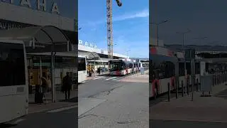 PRAGUE | Trolleybus 🚎 at the airport - 4K #trolleybus
