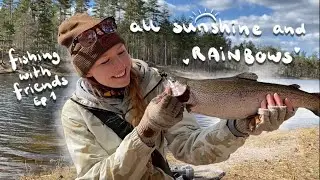 TROUT CATCH, (CLEAN & COOK) and solo car camping - part 1 (Fishing with Friends Ep.1)