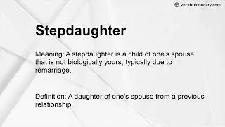 Stepdaughter Meaning