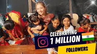 Celebrating 1 Million Instagram Followers in India with Adorable Kids 🎉🍰🇮🇳