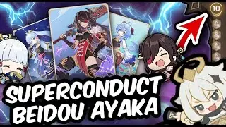 Beidou & Ayaka SUPERCONDUCT Deck ABSOLUTELY SHREDS!! Genshin 3.4 TCG Genius Invokation