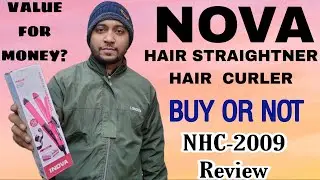 Nova 2 in 1 hair straightener + curler || honest review || 