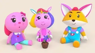 Unicorn and Fox Ask Rabbit's Help to Save a Flower