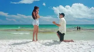 i popped the question at her favorite beach