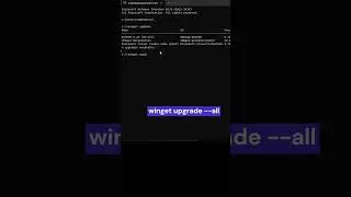 How to Upgrade All Windows Applications with One Command || Winget Upgrade || 
