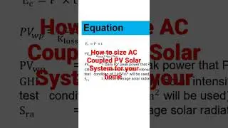 step by step on How to Size AC Coupled PV Solar System for your Home