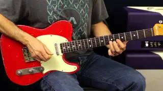 Rhythm Guitar Lesson - Using The Pentatonic Scale - Blues Rock