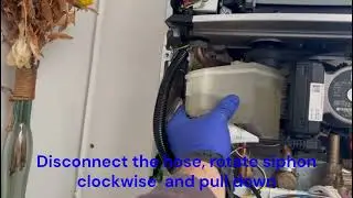 How to remove, refit and clean Worcester Greenstar Ri boiler condensate trap / siphon step by step