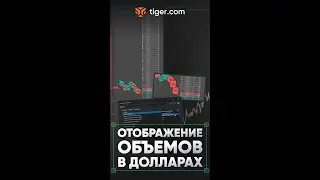 Отображение объемов в терминале Tiger.com в долларах
