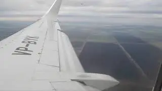 Посадка Москва-Краснодар (Utair boeing 737-500) декабрь 2017