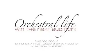 F  Mendelssohn   Sinfonia n  4 "Italiana"  - IV. Saltarello  Presto
