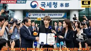 🔥1 Minute Ago! Kim Taehyung Named South Korea's Most Tax-Compliant Man in 2026!