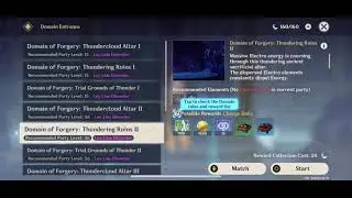 Genshin Impact Ruins: Domain of Forgery Thundering Ruins