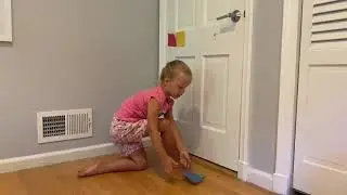 Gross motor activities toddler/preschooler pediatric physical therapy telehealth (half kneel)