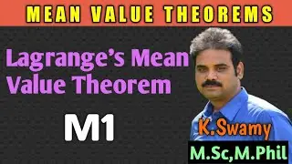 Mean Value Theorems||Lagrange's Mean Value Theorem