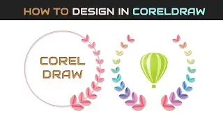 design in coreldraw | leaf logo design