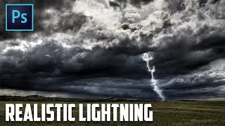 How To Make Realistic Lightning In The Stormy Cloud - Photoshop Tutorial