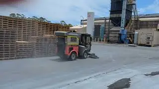 Road Sweeping Bunbury with Hako City master 1650 Outdoor Footpath & Street Scrubber / Sweeper
