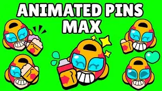 Max Pins (Animated) | Brawl Stars | Green Screen