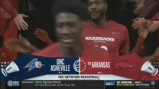 #10 Arkansas vs. UNC-Asheville 12/22/2022