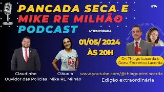 Pancada Seca Ed. Extra Dr. Thiago e Subtenente PM Claudia recebem o Claudinho, Ouvidor das polícias