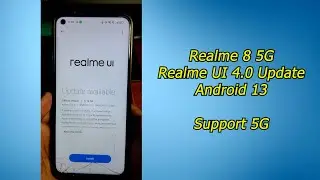 Realme 8 5G Realme UI 4.0 (Android 13) Update l Enable 5G on Realme 8