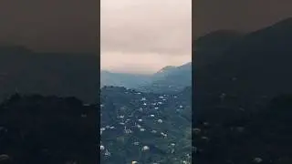 mountains and clouds