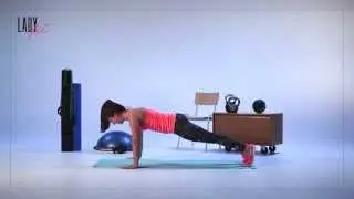 Knee tuck push up