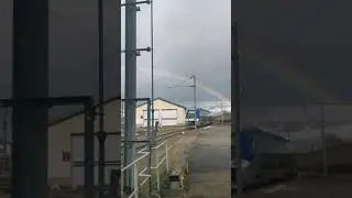 Un beau Arc en ciel sur la gare de Clermont-Ferrand
