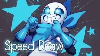 【Undertale】Underswap sans re-draw - Speed Draw【SAI】